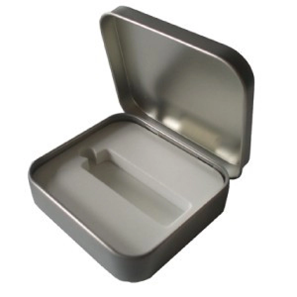 Caja Metalica Rectangular para USB con espuma troquelada