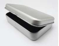 Caja Metalica Rectangular para USB con espuma troquelada