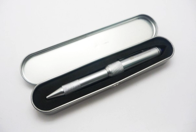 Caja Metalica para Boligrafo con espuma troquelada