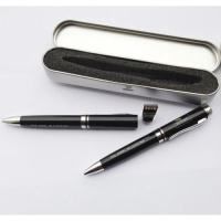 Caja Metalica para Boligrafo con espuma troquelada