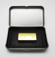 Caja Metalica Rectangular para USB con espuma troquelada