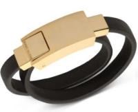 Memoria USB Brazalete en Metal y Cuero