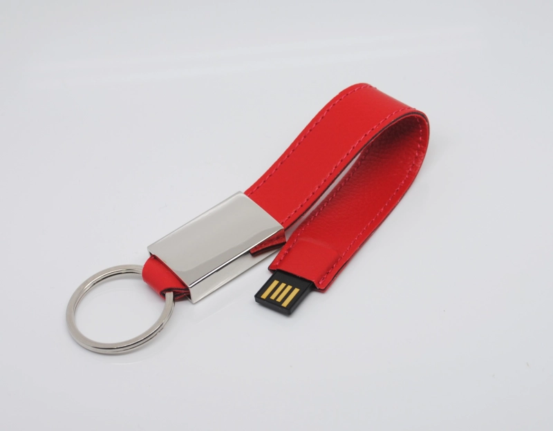 Memoria USB Brazalete en Metal y Cuero