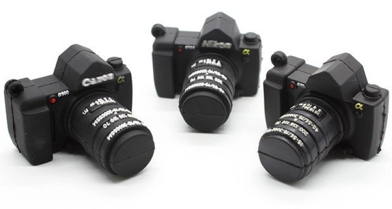 Memoria USB en PVC 3D diseño Camara Fotografica