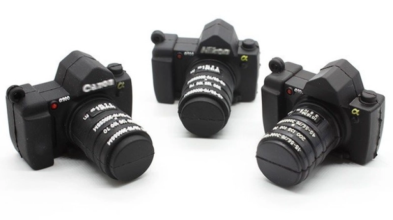 Memoria USB en PVC 3D diseño Camara Fotografica