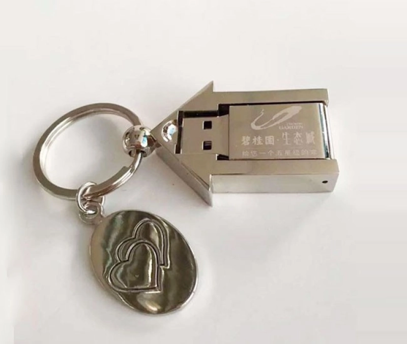Memoria USB metalica diseño de Casa