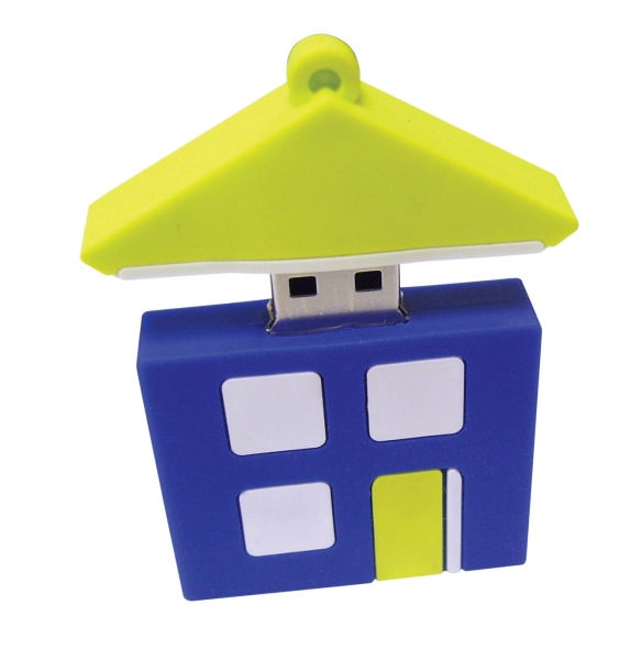 Memoria USB en PVC 2D diseño Casa