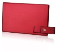 Memoria USB en forma de Tarjeta, en Aluminio