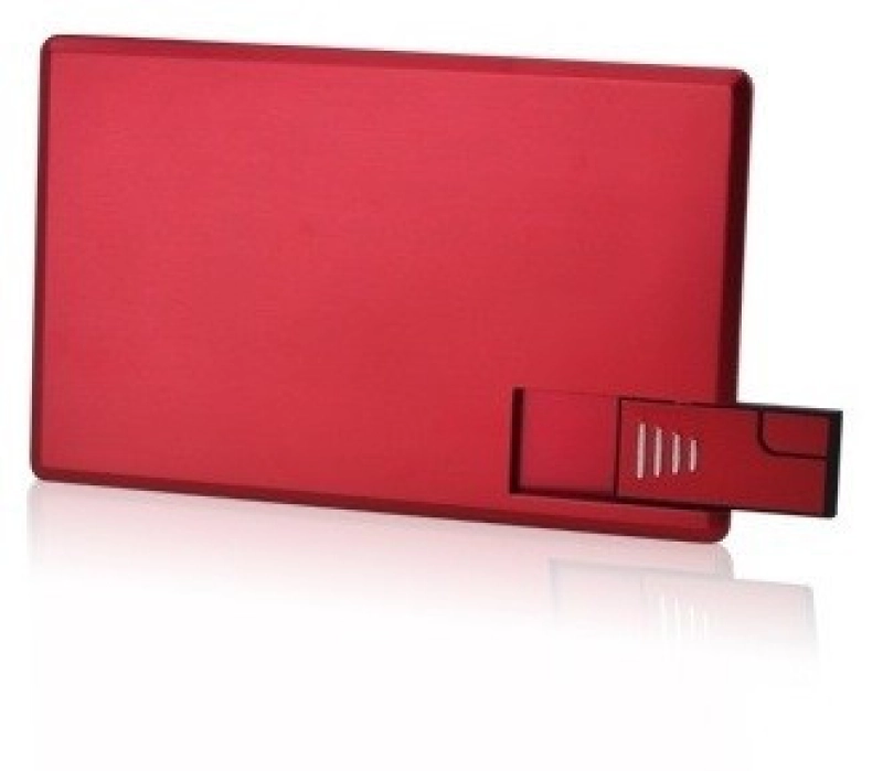 Memoria USB en forma de Tarjeta, en Aluminio