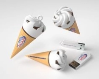 Memoria USB en PVC 3D diseño Cono de Helado
