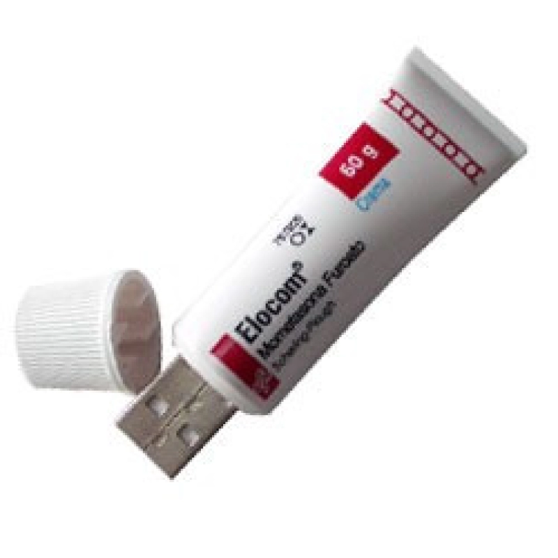 Memoria USB PVC 3D diseño Crema