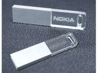 Memoria USB en Metal y Cristal