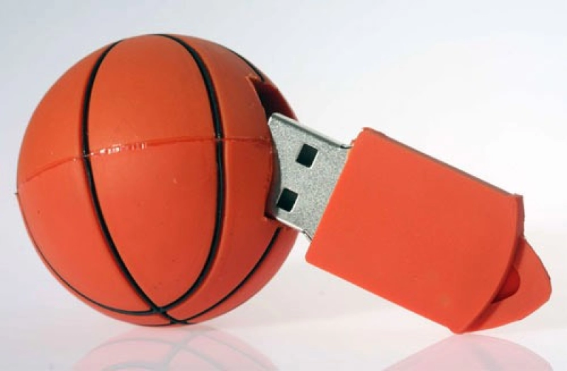Memoria USB en PVC 3D diseño Pelota de Basket