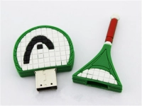 Memoria USB en PVC 2D diseño Raqueta de Teniss