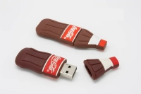 Memoria USB en PVC 2D diseño Botella de Cocacola