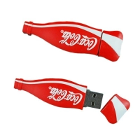 Memoria USB en PVC 2D diseño Botella de Cocacola