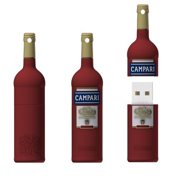 Memoria USB en PVC 3D diseño Botella de Licor