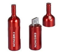 Memoria USB metalica en forma de Botella