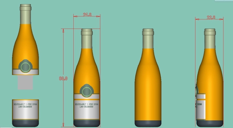 Memoria USB en PVC 3D diseño Botella de Licor