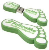 Memoria USB en PVC 2D diseño Pie