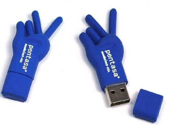 Memoria USB en PVC 2D diseño Mano