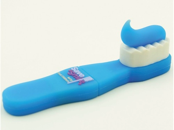 Memoria USB en PVC 3D diseño Cepillo de Dientes