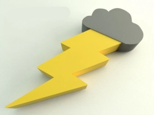 Memoria USB en PVC 2D diseño de Rayo