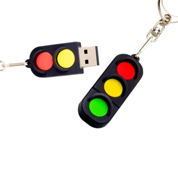 Memoria USB en PVC 2D diseño Semaforo