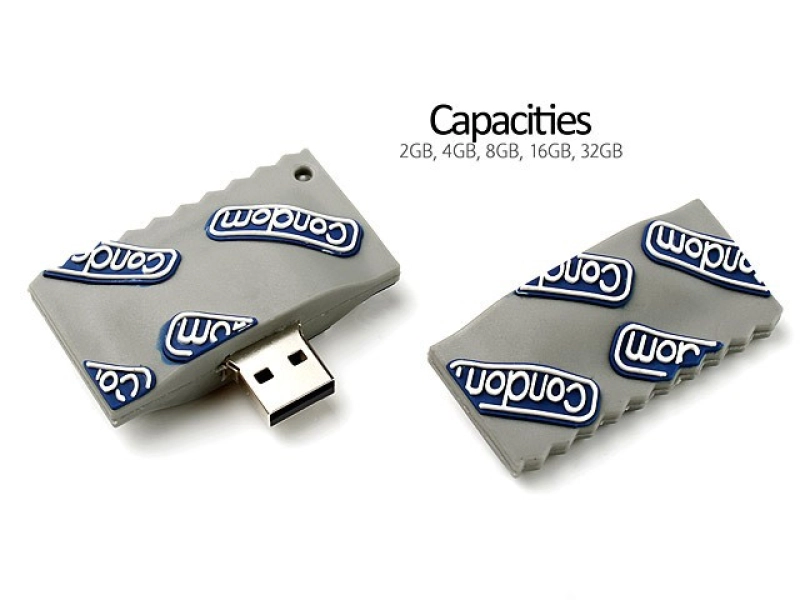 Memoria USB en PVC 2D diseño Preservativo