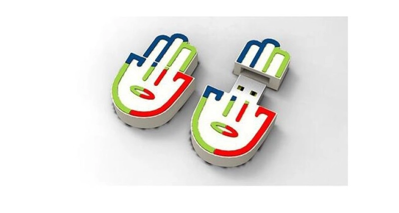 Memoria USB en PVC 2D diseño Mano