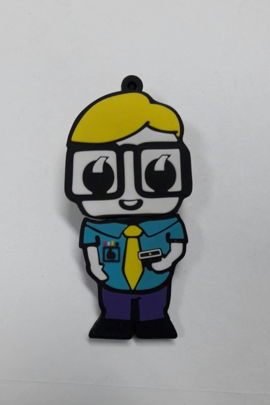Memoria USB en PVC 2D diseño Muñeco