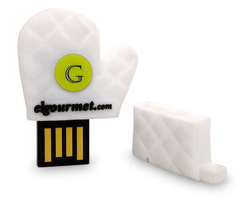 Memoria USB en PVC 2D diseño Guante de Cocina