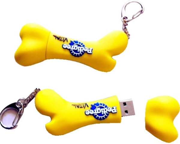 Memoria USB en PVC 2D diseño Hueso