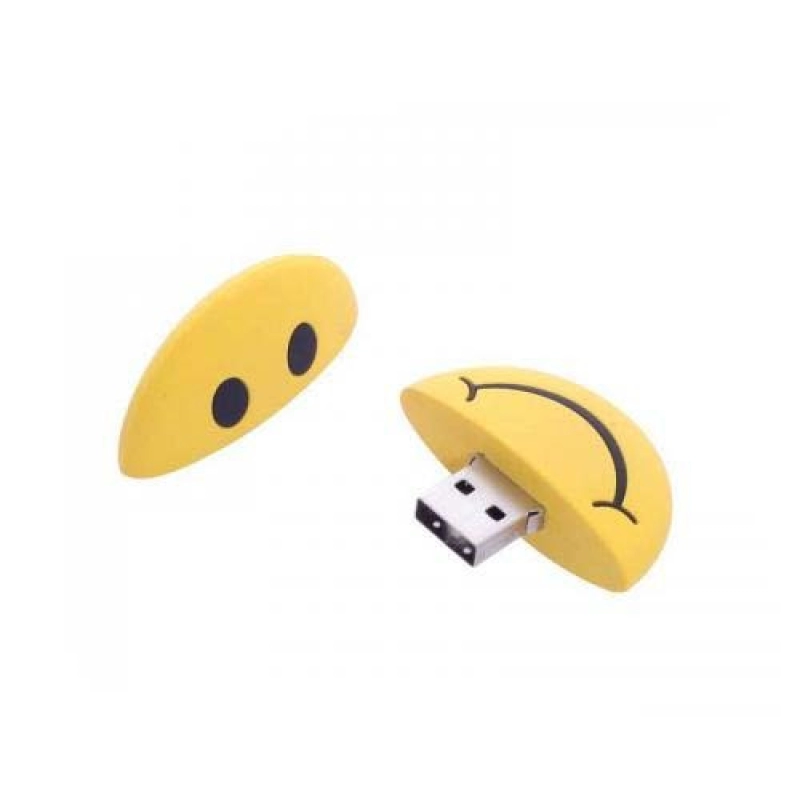 Memoria USB en PVC 2D diseño Carita Feliz