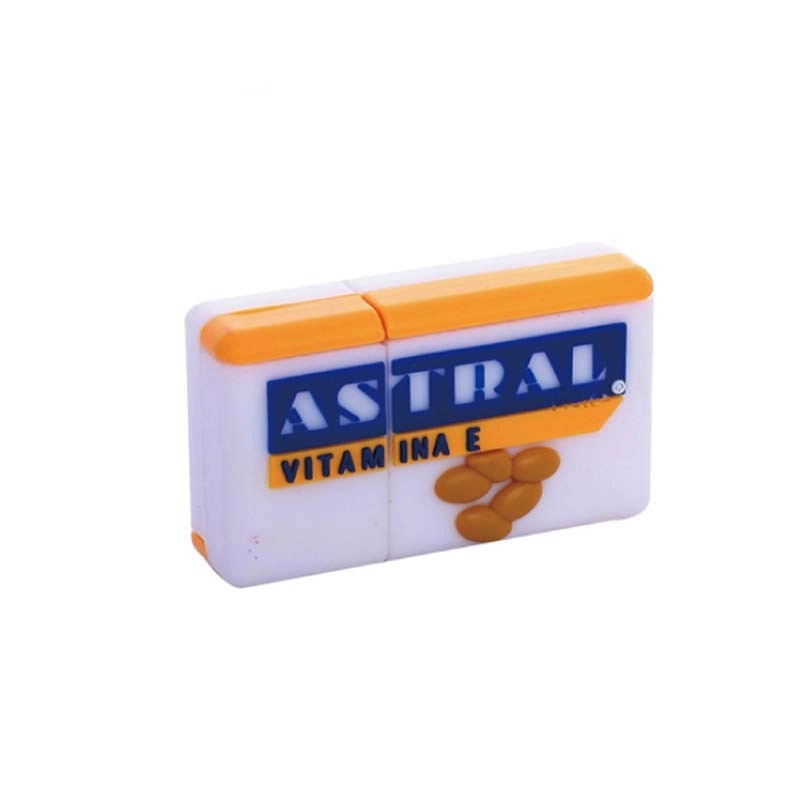 Memoria USB en PVC 2D diseño Caja de Pastillas