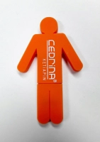 Memoria USB en PVC 2D diseño logo Cedrina