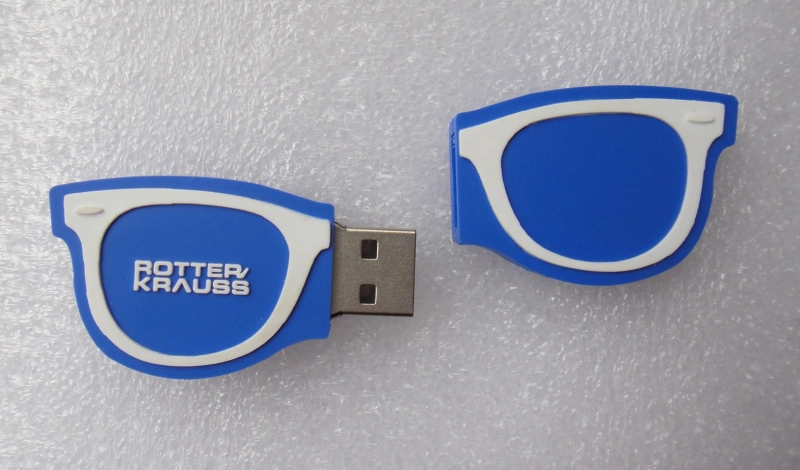 Memoria USB en PVC 2D diseño Gafas