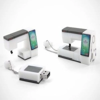 Memoria USB en PVC 3D diseño Maquina de Coser