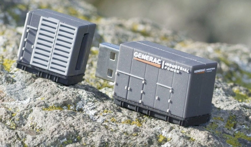 Memoria USB en PVC 3D diseño Planta Electrica