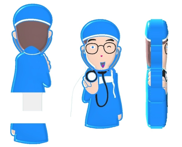 Memoria USB en PVC 2D diseño Doctor
