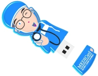 Memoria USB en PVC 2D diseño Doctor