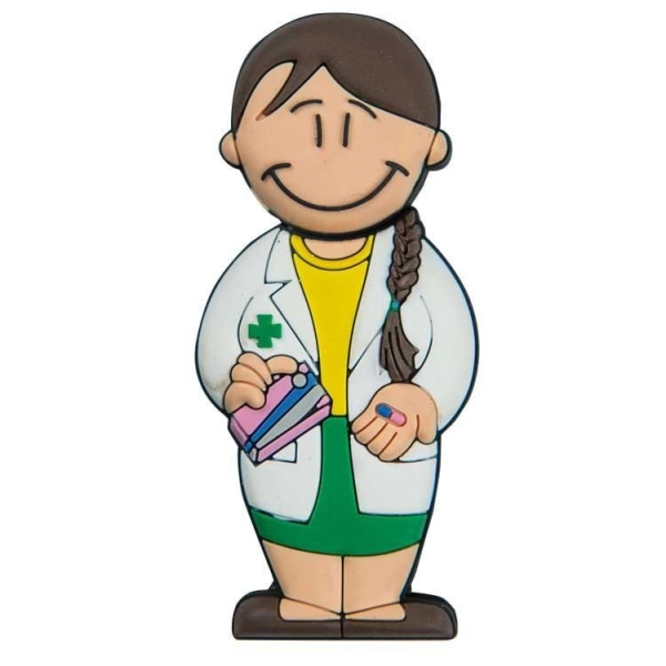 Memoria USB en PVC 2D diseño Doctora