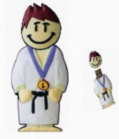 Memoria USB en PVC 2D diseño Karateca