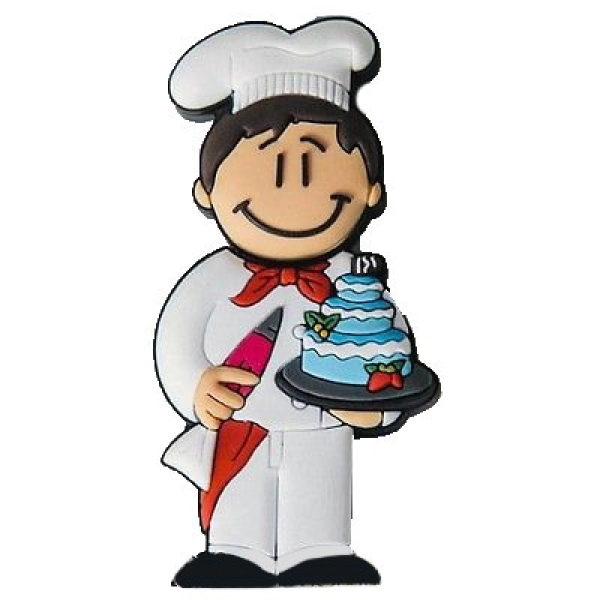 Memoria USB en PVC 2D diseño Pastelero