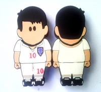 Memoria USB en PVC 2D diseño Niño Futbolista