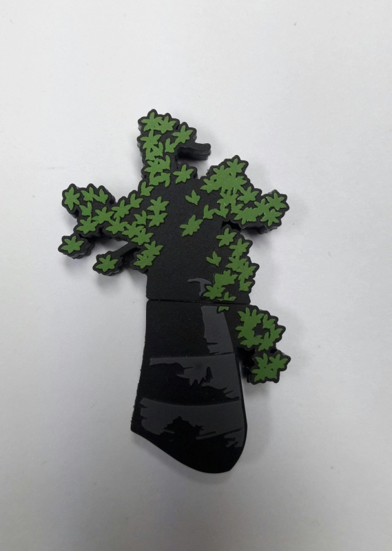 Memoria USB en PVC 2D diseño Arbol