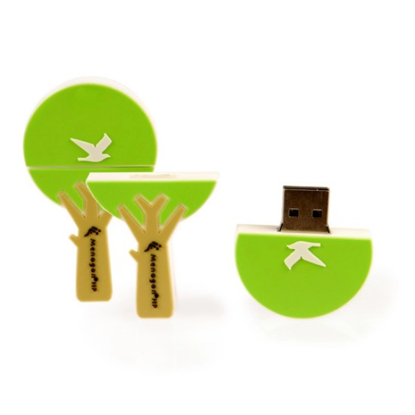 Memoria USB en PVC 2D diseño Arbol