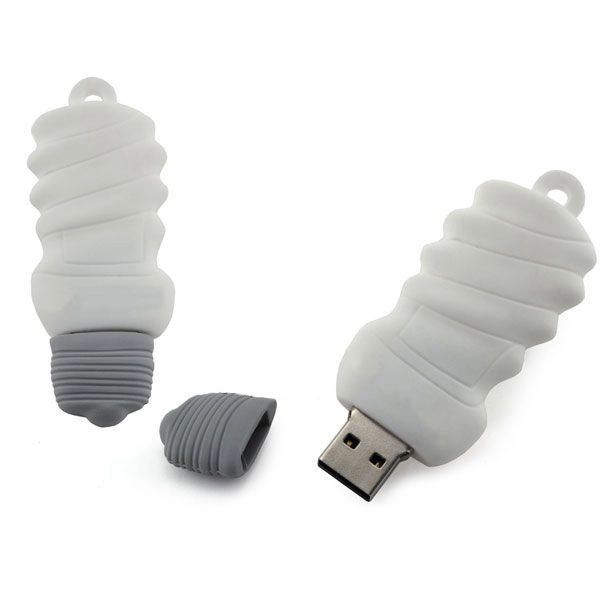 Memoria USB en PVC 2D diseño Bombillo
