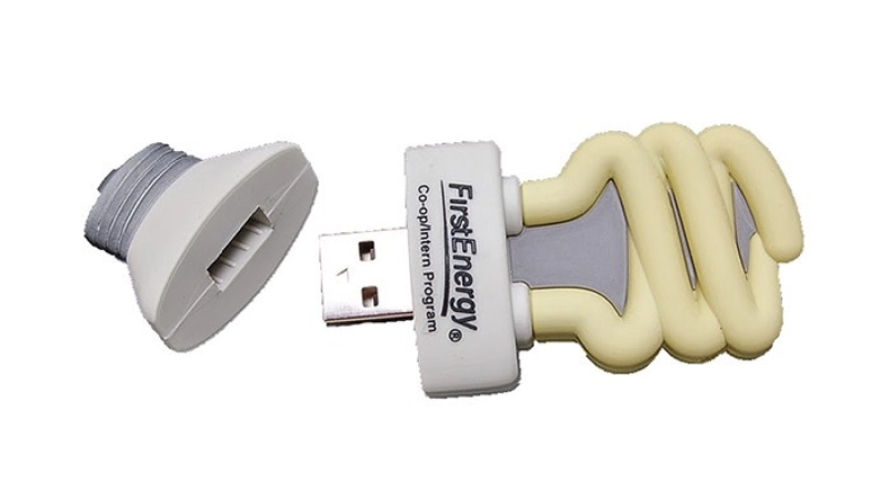 Memoria USB en PVC 3D diseño Bombillo