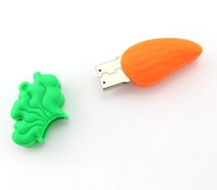 Memoria USB en PVC 2D diseño Zanahoria